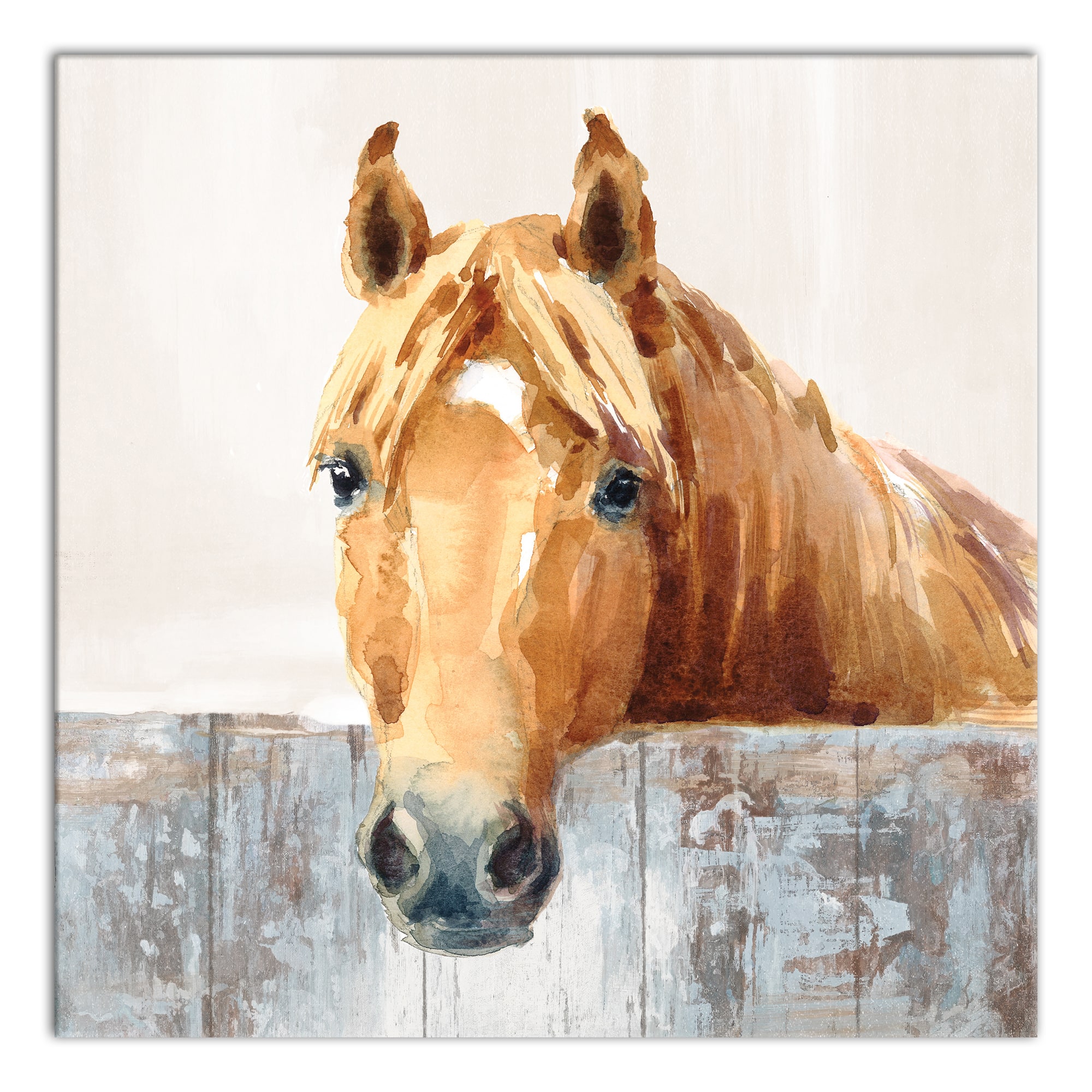 Neutral Horse Canvas Wall Art